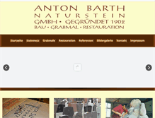 Tablet Screenshot of natursteine-kiel-barth.de